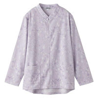 ケアファッション ロングファスナーTシャツ パープル M~L W0182059841 1着（直送品）