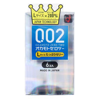 オカモト オカモトゼロツー たっぷりゼリー 0.02 コンドーム Lサイズ 6個入 4547691818508 1箱（直送品）