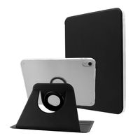 iPad 11インチ (A16)/iPad 10.9インチ (第10世代)縦横スタンド可能 360度回転 分離型ハイブリッドケース ブラック（直送品）