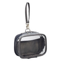 リヒトラブ myfa デコレーションボックスポーチ ミニミニ・ワイド 推し活 チャコールブラック A3308-24 1個（直送品）