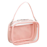 リヒトラブ myfa デコレーションボックスポーチ ミニ・ワイド 推し活 シャーベットピンク A3309-12 1個（直送品）