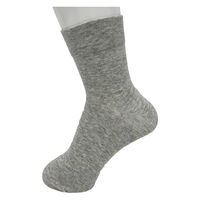 岡本 婦人綿で作った優しい靴下 無地 2足組/Lグレー/23-25cm 646-273-24-50 1袋(2足入)（直送品）
