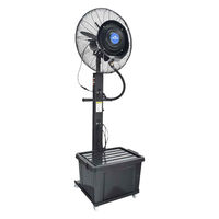 万方商事 大型ミスト扇風機 45L 暑さ対策 cc052 1台（直送品）