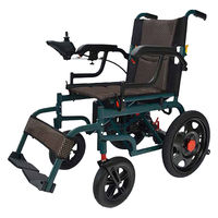 万方商事 電動車椅子 自走(電動)介助兼用 折り畳み式 nc003 1台（直送品）