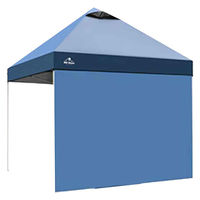 万方商事 タープテントサイドシート 2m×2m UVカット ブルー od632-bl 1個（直送品）