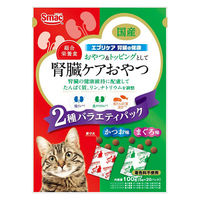 （バラエティパック）エブリケア 腎臓の健康 かつお味 まぐろ味 2種 国産 100g（5g×20パック）1袋 スマック 猫用 おやつ