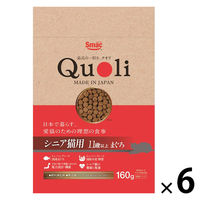 Quoli クオリ シニア猫用 11歳以上 まぐろ味 国産 160g 6袋 スマック キャットフード