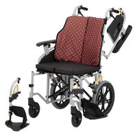 日進医療器 シン・ウルトラシリーズ 介助用 高座面 NAH-SU7・Hi/カキチャ(柿茶) NAH-SU7・Hi 1台（直送品）