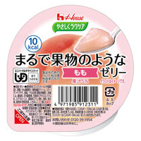ハウスギャバン やさしくラクケア まるで果物のようなゼリー/個/もも 86876 1個（直送品）