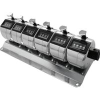 ライン精機 LINE 連式数取器 H-102M-6 1個 838-3745（直送品）