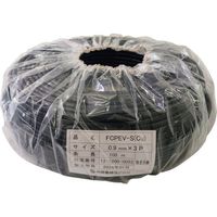 着色識別ポリエチレン絶縁ビニルシースケーブル FCPEVーS(Cu) 0.65mmX10P FCPEV-SCU0.65X10PX100M（直送品）