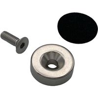東京パーツセンター ラクテム ネオジム磁石 丸型 φ12ー3 皿ネジ・滑り止めゴム付 NMR12-3 1個 536-2558（直送品）
