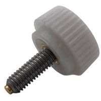 東京パーツセンター ラクテム ナイロン化粧ネジ 白 M3ー12 真鍮パッド付 MSSCW3-12 1個 664-6563（直送品）