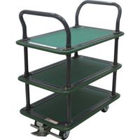 トラスコ中山 TRUSCO ハイグレード運搬車 3段式両袖 740X460 ストッパー付 109SEBN 1台 698-2377（直送品）