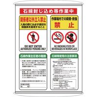 ユニット 石綿集合標識 324-62C 1枚 665-7572（直送品）