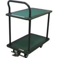 トラスコ中山 TRUSCO ハイグレード運搬車 2段片袖型 740X460 ストッパー付 104SEBN 1台 698-2374（直送品）