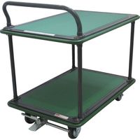 トラスコ中山 TRUSCO ハイグレード運搬車 2段片袖型 946X646 ストッパー付 304SEBN 1台 698-3853（直送品）