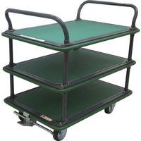 トラスコ中山 TRUSCO ハイグレード運搬車 3段式両袖 946X646 ストッパー付 309SEBN 1台 698-2380（直送品）