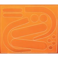 トラスコ中山 TRUSCO ランヤードフック用中輝度蓄光ステッカーJIS JB規格品 蛍光オレンジ CFKS-KCO 1枚 691-5809（直送品）