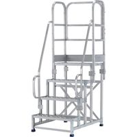 アルインコ 作業台 金具SUS仕様フルセット手すり付き CMT4128AST 1台 835-7790（直送品）