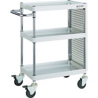 トラスコ中山 TRUSCO ツールワゴン ファルコンワゴン 600X400 パネル付 ホワイト FAW-963P-W 1台 487-8841（直送品）