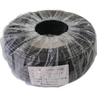 着色識別ポリエチレン絶縁ビニルシースケーブル FCPEVーS(SB) 1.2mmX2P FCPEV-SSB1.2X2PX100M（直送品）