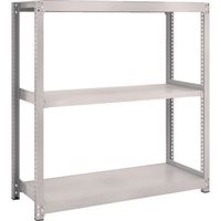 TRUSCO スチールラック M2型軽中量棚 860X300XH900 3段 単体 ネオグレー M2-3333 NG 1セット(1台)（直送品）
