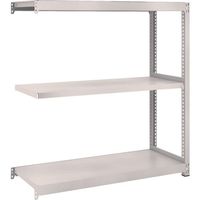 TRUSCO スチールラック M2型軽中量棚 860X300XH900 3段 連結 ネオグレー M2-3333B NG 1セット(1台)（直送品）