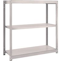 TRUSCO スチールラック M2型軽中量棚 860X600XH900 3段 単体 ネオグレー M2-3363 NG 1セット(1台)（直送品）
