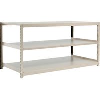 TRUSCO スチールラック M2型軽中量棚 1760X880XH900 3段 単体 ネオグレー M2-3693 NG 1セット(1台)（直送品）