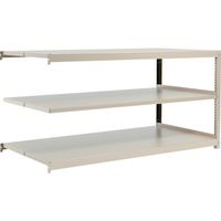 TRUSCO スチールラック M2型軽中量棚 1760×880×H900 3段 連結 ネオグレー M2-3693B NG 1セット(1台)（直送品）