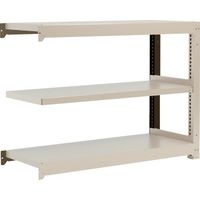 トラスコ中山 TRUSCO スチールラック M3型中量棚 1200X471XH900 3段 連結 ネオグレー M3-3453B NG 1台（直送品）