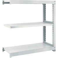トラスコ中山 TRUSCO スチールラック M3型中量棚 1800X721XH900 3段 連結 ネオグレー M3-3673B NG 1台（直送品）