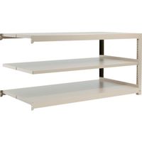 トラスコ中山 TRUSCO スチールラック M3型中量棚 1800X921XH900 3段 連結 ネオグレー M3-3693B NG 1台（直送品）