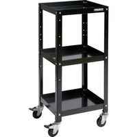 トラスコ中山 TRUSCO ツールワゴン ラビットワゴン 400×350 ゴム車輪 ブラック RBW-943 BK 1台 701-5407（直送品）