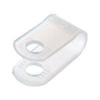 ニックス NIX ナイロンクリップ NKー12N Aタイプ 固定時の内径φ(外穴):φ17.8 1袋(100個) 697-0121（直送品）