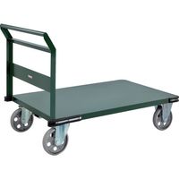 トラスコ中山 TRUSCO 鋼鉄製運搬車 1200X750 ハンドル側自在タイプ アルティメットウレタンキャスター PH-1AUR 1台（直送品）