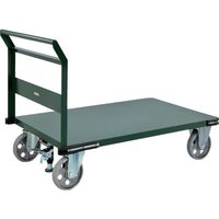 TRUSCO 鋼鉄製運搬車 1200X750 ハンドル側自在タイプ アルティメットウレタンキャスター ストッパー付 PH-1AURSS 1台（直送品）