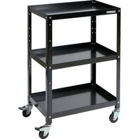 トラスコ中山 TRUSCO ツールワゴン ラビットワゴン 600×400 ゴム車輪 ブラック RBW-963 BK 1台 701-5390（直送品）