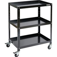 トラスコ中山 TRUSCO ツールワゴン ラビットワゴン 700×450 ゴム車輪 ブラック RBW-973 BK 1台 701-5401（直送品）