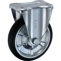 岐阜産研工業 UKAI 中荷重用キャスター 固定金具 Kタイプ ゴム 車輪径250mm SK-250 1個 690-7985（直送品）