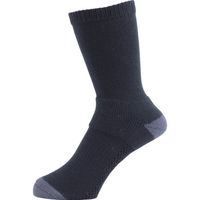 靴下 ASHITOMO WORKING SOCKS 長靴専用 先丸クルー ブラック 1足組 S(23―25cm) SWNC178S 1足（直送品）
