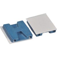 TYーRap マウントベース 金属検知器対応ナイロン 平型 明青色 タイ幅最大4.8mm 100個入り TC5342A-NDT（直送品）