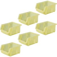 トラスコ中山 TRUSCO 【まとめ買い】VN型コンテナ 3.8L クリアイエロー 80個 VN-3N-CY-80P 1セット(80個)（直送品）