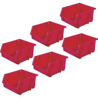 トラスコ中山 TRUSCO 【まとめ買い】VN型コンテナ 3.8L レッド 80個 VN-3N-R-80P 1セット(80個)（直送品）