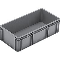 岐阜プラスチック工業 RISU TP規格コンテナー TPー362B リサイクルグレー TP362B RR 1個 701-3878（直送品）