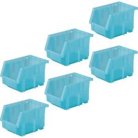 トラスコ中山 TRUSCO 【まとめ買い】VN型コンテナ 0.6L クリアブルー 160個 VN-1N-CB-160P 1セット(160個)（直送品）