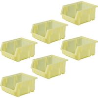 TRUSCO 【まとめ買い】VN型コンテナ 0.6L クリアイエロー 160個 VN-1N-CY-160P 1セット(160個)（直送品）