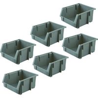 トラスコ中山 TRUSCO 【まとめ買い】VN型コンテナ 0.6L グレー 160個 VN-1N-GY-160P 1セット(160個)（直送品）