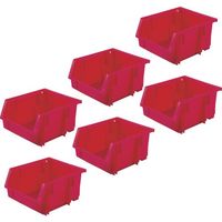 トラスコ中山 TRUSCO 【まとめ買い】VN型コンテナ 0.6L レッド 160個 VN-1N-R-160P 1セット(160個)（直送品）